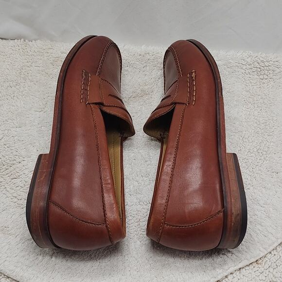 COLE HAAN STYLE: PINCH GRAND PENNY LOAFERS PAPAYA LEATHER MENS 11.0 VGUC ELEGANT main image 4